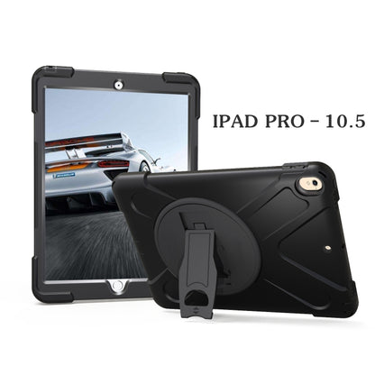 Shockproof Colorful Silicone + PC Protective Case with Holder For iPad Pro 10.5(Black) - iPad Pro 10.5 inch Cases by buy2fix | Online Shopping UK | buy2fix
