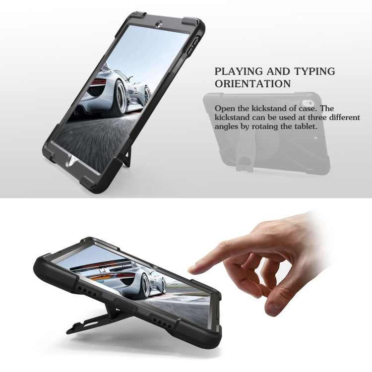 Shockproof Colorful Silicone + PC Protective Case with Holder For iPad Pro 10.5(Black) - iPad Pro 10.5 inch Cases by buy2fix | Online Shopping UK | buy2fix