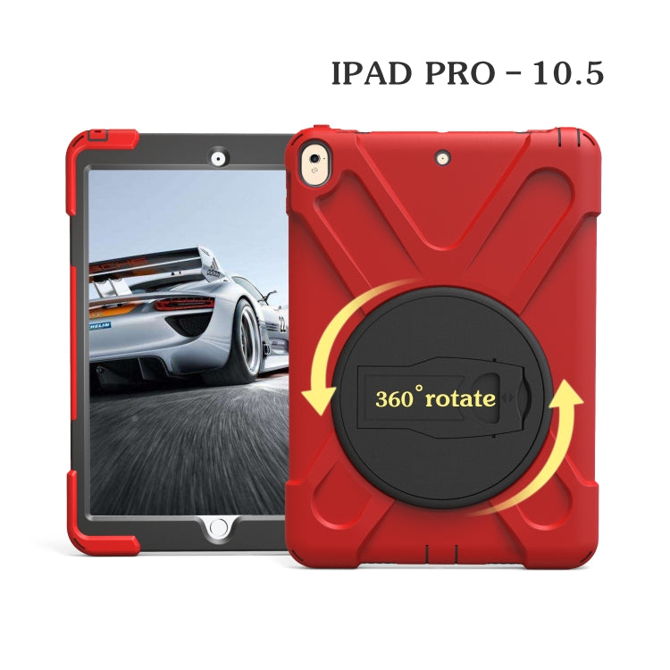 Shockproof Colorful Silicone + PC Protective Case with Holder For iPad Pro 10.5(Red) - iPad Pro 10.5 inch Cases by buy2fix | Online Shopping UK | buy2fix