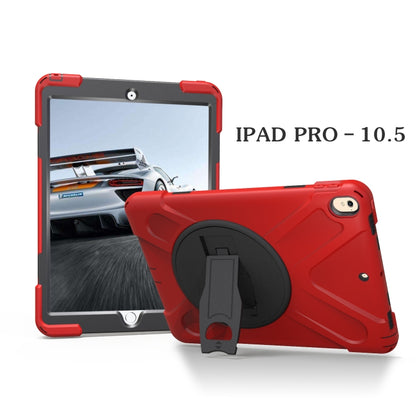 Shockproof Colorful Silicone + PC Protective Case with Holder For iPad Pro 10.5(Red) - iPad Pro 10.5 inch Cases by buy2fix | Online Shopping UK | buy2fix