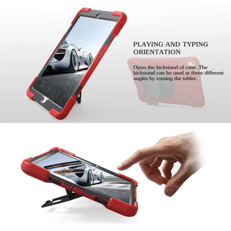 Shockproof Colorful Silicone + PC Protective Case with Holder For iPad Pro 10.5(Red) - iPad Pro 10.5 inch Cases by buy2fix | Online Shopping UK | buy2fix