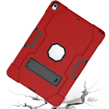 Contrast Color Robot Shockproof Silicone + PC Protective Case with Holder For iPad Pro 10.5 inch (2017) / Air 10.5 (2019)(Red + Black) - iPad Pro 10.5 inch Cases by buy2fix | Online Shopping UK | buy2fix