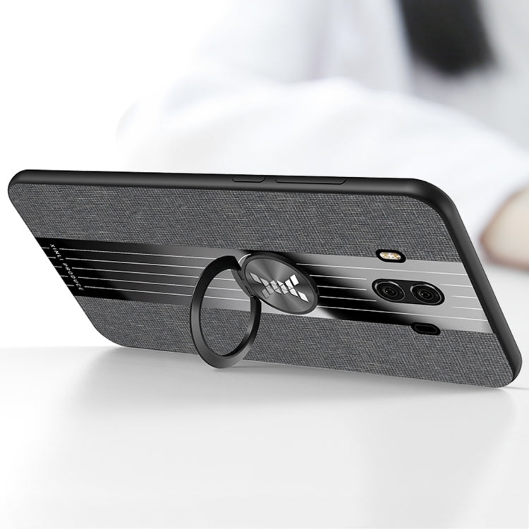 For Huawei Mate 10 XINLI Stitching Cloth Textue Shockproof TPU Protective Case with Ring Holder(Brown) - Huawei Cases by XINLI | Online Shopping UK | buy2fix