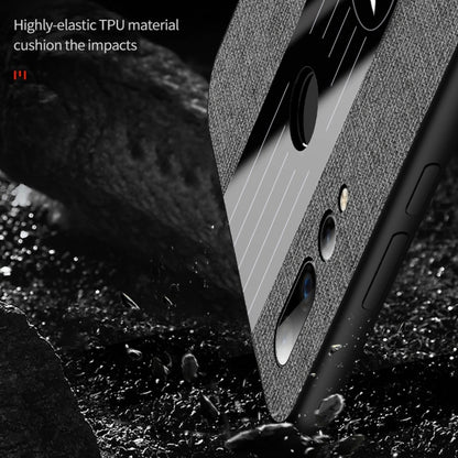 For Huawei nova 4 XINLI Stitching Cloth Textue Shockproof TPU Protective Case with Ring Holder(Black) - Huawei Cases by XINLI | Online Shopping UK | buy2fix