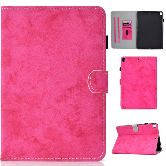For iPad 10.2 2021 / 2020 / 2019 Solid Color Horizontal Flip Leather Case with Holder & Card Slots & Pen Slot & Sleep / Wake-up Function(Rose Red) - iPad 10.2 Cases by buy2fix | Online Shopping UK | buy2fix