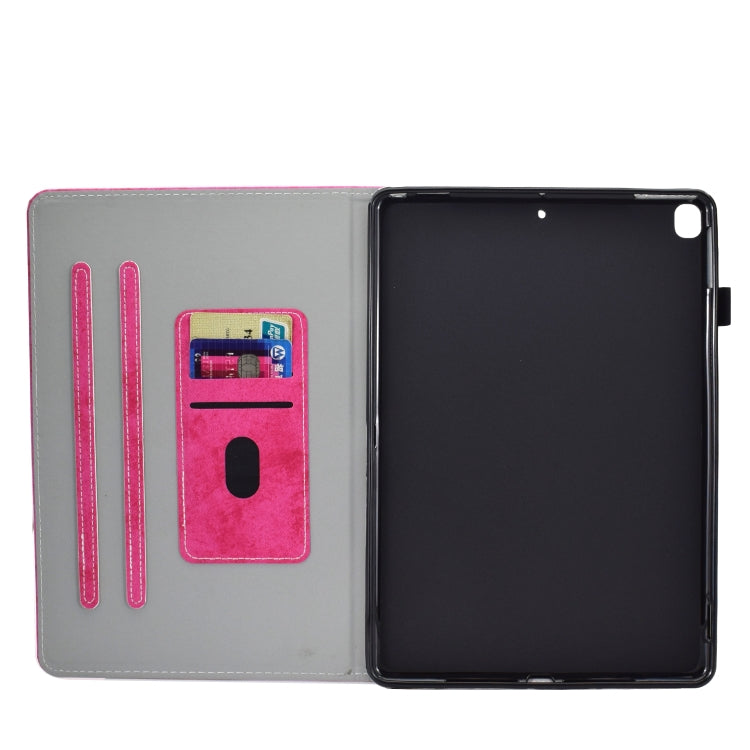 For iPad 10.2 2021 / 2020 / 2019 Solid Color Horizontal Flip Leather Case with Holder & Card Slots & Pen Slot & Sleep / Wake-up Function(Rose Red) - iPad 10.2 Cases by buy2fix | Online Shopping UK | buy2fix
