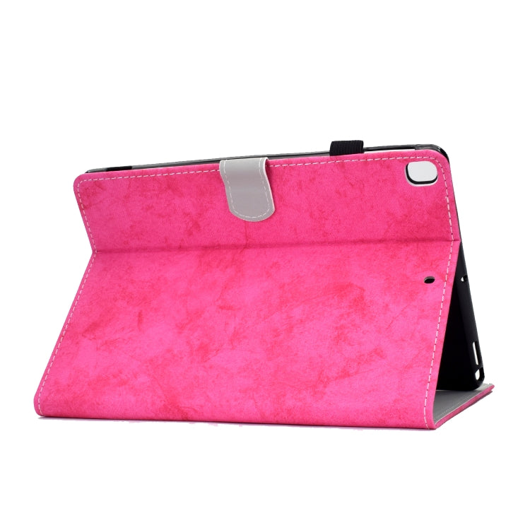 For iPad 10.2 2021 / 2020 / 2019 Solid Color Horizontal Flip Leather Case with Holder & Card Slots & Pen Slot & Sleep / Wake-up Function(Rose Red) - iPad 10.2 Cases by buy2fix | Online Shopping UK | buy2fix