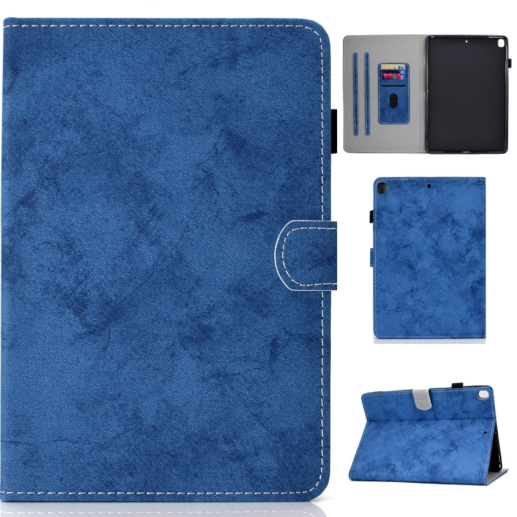 For iPad 10.2 2021 / 2020 / 2019 Solid Color Horizontal Flip Leather Case with Holder & Card Slots & Pen Slot & Sleep / Wake-up Function(Blue) - iPad 10.2 Cases by buy2fix | Online Shopping UK | buy2fix