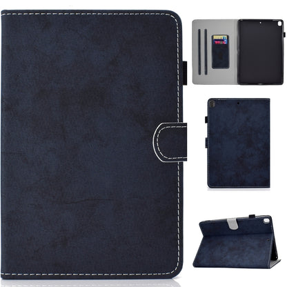 For iPad 10.2 2021 / 2020 / 2019 Solid Color Horizontal Flip Leather Case with Holder & Card Slots & Pen Slot & Sleep / Wake-up Function(Darrk Blue) - iPad 10.2 Cases by buy2fix | Online Shopping UK | buy2fix