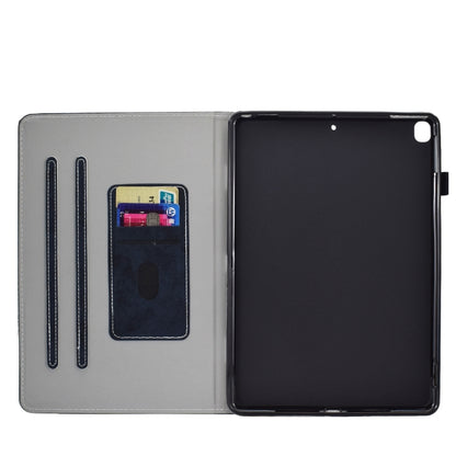 For iPad 10.2 2021 / 2020 / 2019 Solid Color Horizontal Flip Leather Case with Holder & Card Slots & Pen Slot & Sleep / Wake-up Function(Darrk Blue) - iPad 10.2 Cases by buy2fix | Online Shopping UK | buy2fix