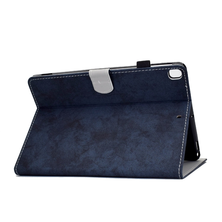 For iPad 10.2 2021 / 2020 / 2019 Solid Color Horizontal Flip Leather Case with Holder & Card Slots & Pen Slot & Sleep / Wake-up Function(Darrk Blue) - iPad 10.2 Cases by buy2fix | Online Shopping UK | buy2fix