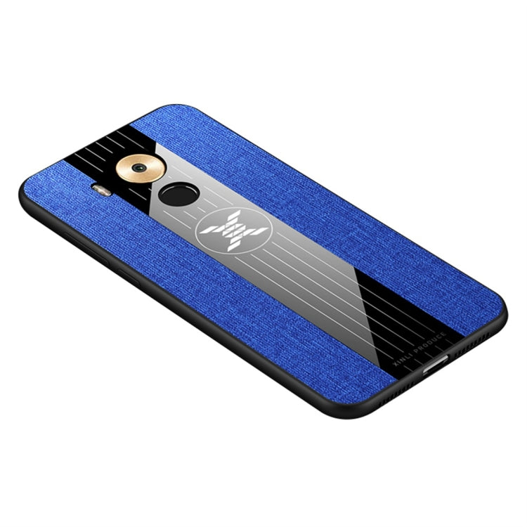 For Huawei Mate 8 XINLI Stitching Cloth Textue Shockproof TPU Protective Case(Blue) - Huawei Cases by XINLI | Online Shopping UK | buy2fix