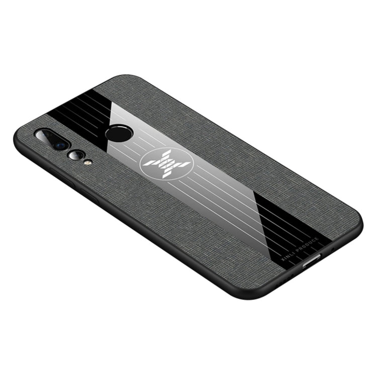 For Huawei nova 4 XINLI Stitching Cloth Textue Shockproof TPU Protective Case(Grey) - Huawei Cases by XINLI | Online Shopping UK | buy2fix