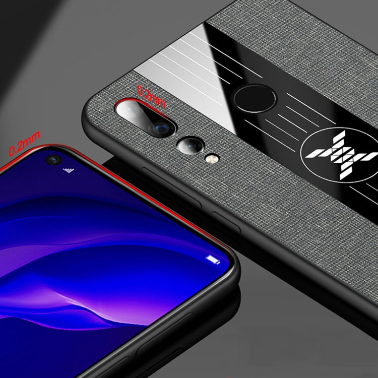For Huawei nova 4e XINLI Stitching Cloth Textue Shockproof TPU Protective Case(Grey) - Huawei Cases by XINLI | Online Shopping UK | buy2fix