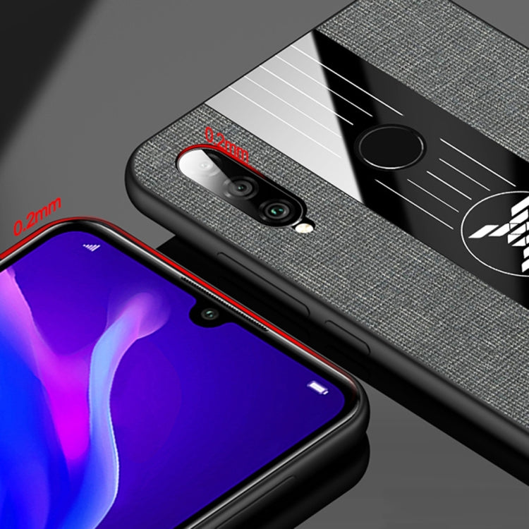 For Huawei P20 lite XINLI Stitching Cloth Textue Shockproof TPU Protective Case(Black) - Huawei Cases by XINLI | Online Shopping UK | buy2fix