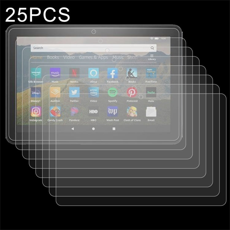 For Amazon Fire HD 10 Plus (2021) 25 PCS 9H 2.5D Explosion-proof Tempered Glass Film - Others by buy2fix | Online Shopping UK | buy2fix