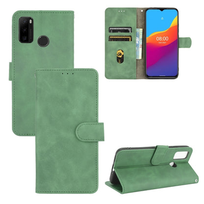 For Ulefone Note 10 Solid Color Skin Feel Magnetic Buckle Horizontal Flip Calf Texture PU Leather Case with Holder & Card Slots & Wallet(Green) by buy2fix