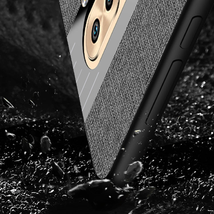 For Huawei Honor 6X XINLI Stitching Cloth Textue Shockproof TPU Protective Case with Ring Holder(Black) - Honor Cases by XINLI | Online Shopping UK | buy2fix