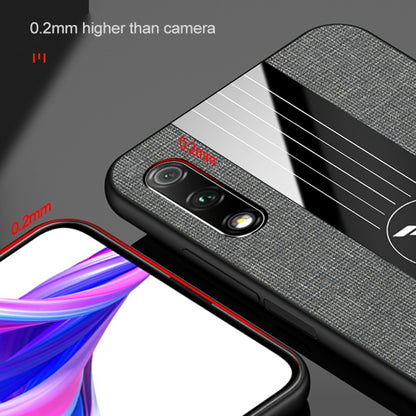 For Huawei Honor 9X Pro XINLI Stitching Cloth Textue Shockproof TPU Protective Case(Brown) - Honor Cases by XINLI | Online Shopping UK | buy2fix