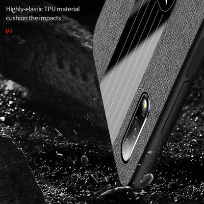 For Huawei Honor 9X Pro XINLI Stitching Cloth Textue Shockproof TPU Protective Case(Brown) - Honor Cases by XINLI | Online Shopping UK | buy2fix