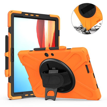 For Microsoft Surface Pro X / Pro X 2021 Shockproof Colorful Silicone + PC Protective Case with Holder & Hand Strap & Shoulder Strap & Pen Slot(Orange) - Others by buy2fix | Online Shopping UK | buy2fix