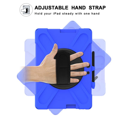 For Microsoft Surface Pro X / Pro X 2021 Shockproof Colorful Silicone + PC Protective Case with Holder & Hand Strap & Shoulder Strap & Pen Slot(Blue) - Others by buy2fix | Online Shopping UK | buy2fix