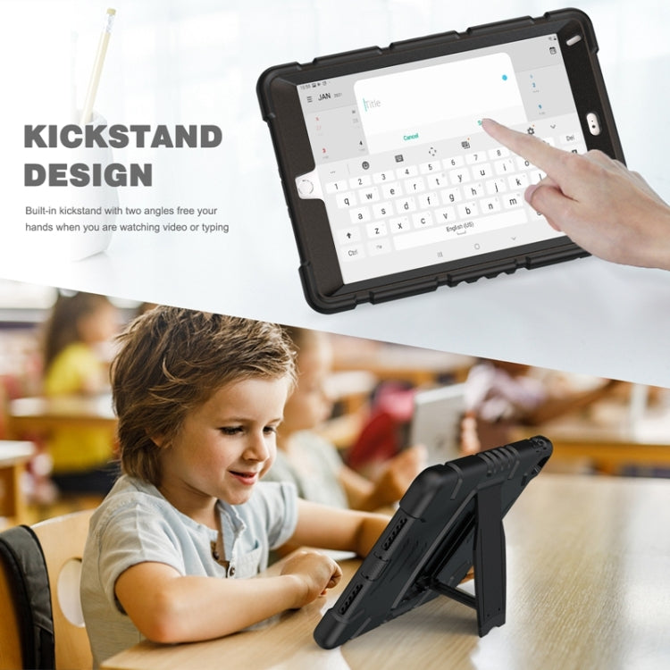 3-Layer Protection  Screen Frame + PC + Silicone Shockproof Combination Case with Holder For iPad 9.7 (2018) / (2017) / Air 2 / Pro 9.7(Black+Black) - iPad Pro 9.7 inch Cases by buy2fix | Online Shopping UK | buy2fix