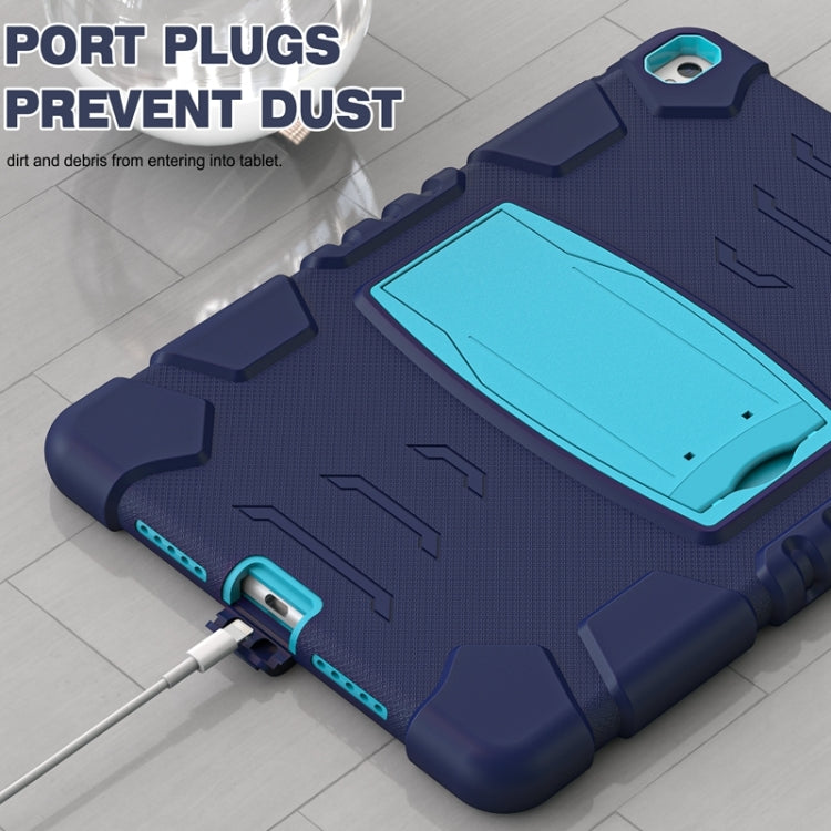 3-Layer Protection  Screen Frame + PC + Silicone Shockproof Combination Case with Holder For iPad Pro 10.5 (2019) / (2017)(NavyBlue+Blue) - iPad Pro 10.5 inch Cases by buy2fix | Online Shopping UK | buy2fix