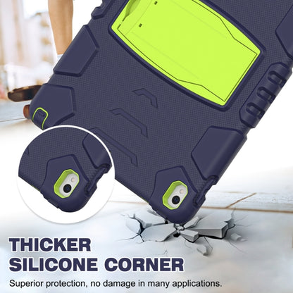 3-Layer Protection  Screen Frame + PC + Silicone Shockproof Combination Case with Holder For iPad Pro 10.5 (2019) / (2017)(NavyBlue+Lime) - iPad Pro 10.5 inch Cases by buy2fix | Online Shopping UK | buy2fix