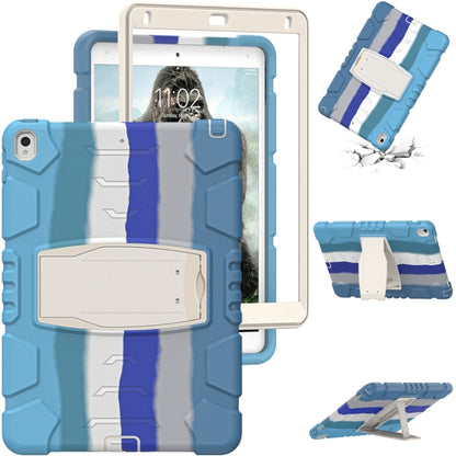 3-Layer Protection  Screen Frame + PC + Silicone Shockproof Combination Case with Holder For iPad Pro 10.5 (2019) / (2017)(Colorful Blue) - iPad Pro 10.5 inch Cases by buy2fix | Online Shopping UK | buy2fix