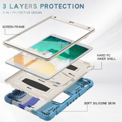 3-Layer Protection  Screen Frame + PC + Silicone Shockproof Combination Case with Holder For iPad Pro 10.5 (2019) / (2017)(Colorful Blue) - iPad Pro 10.5 inch Cases by buy2fix | Online Shopping UK | buy2fix