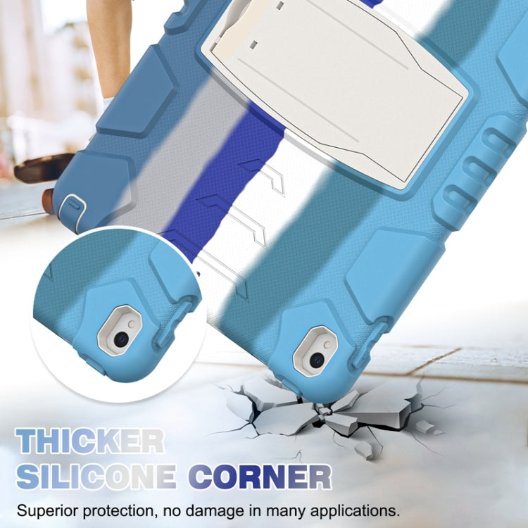 3-Layer Protection  Screen Frame + PC + Silicone Shockproof Combination Case with Holder For iPad Pro 10.5 (2019) / (2017)(Colorful Blue) - iPad Pro 10.5 inch Cases by buy2fix | Online Shopping UK | buy2fix