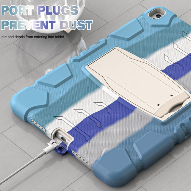 3-Layer Protection  Screen Frame + PC + Silicone Shockproof Combination Case with Holder For iPad Pro 10.5 (2019) / (2017)(Colorful Blue) - iPad Pro 10.5 inch Cases by buy2fix | Online Shopping UK | buy2fix