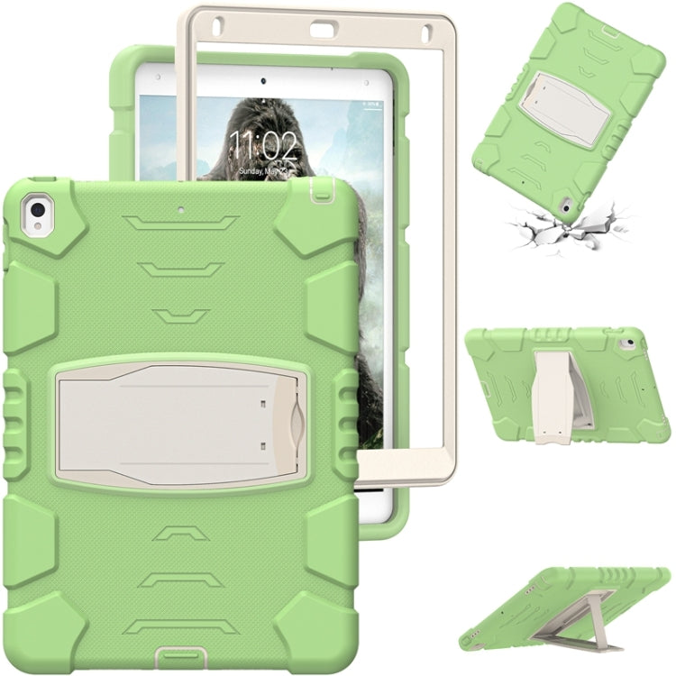 3-Layer Protection  Screen Frame + PC + Silicone Shockproof Combination Case with Holder For iPad Pro 10.5 (2019) / (2017)(Matcha Green) - iPad Pro 10.5 inch Cases by buy2fix | Online Shopping UK | buy2fix