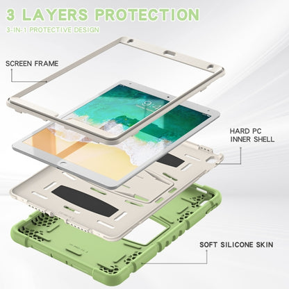 3-Layer Protection  Screen Frame + PC + Silicone Shockproof Combination Case with Holder For iPad Pro 10.5 (2019) / (2017)(Matcha Green) - iPad Pro 10.5 inch Cases by buy2fix | Online Shopping UK | buy2fix