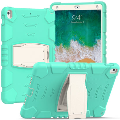 3-Layer Protection  Screen Frame + PC + Silicone Shockproof Combination Case with Holder For iPad Pro 10.5 (2019) / (2017)(Mint Green) - iPad Pro 10.5 inch Cases by buy2fix | Online Shopping UK | buy2fix