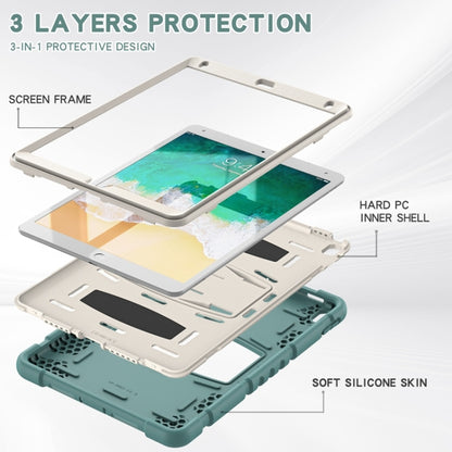 3-Layer Protection  Screen Frame + PC + Silicone Shockproof Combination Case with Holder For iPad Pro 10.5 (2019) / (2017)(Emerald Green) - iPad Pro 10.5 inch Cases by buy2fix | Online Shopping UK | buy2fix