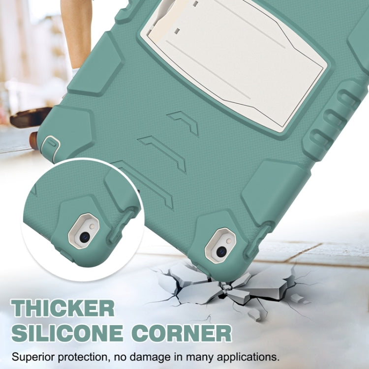 3-Layer Protection  Screen Frame + PC + Silicone Shockproof Combination Case with Holder For iPad Pro 10.5 (2019) / (2017)(Emerald Green) - iPad Pro 10.5 inch Cases by buy2fix | Online Shopping UK | buy2fix