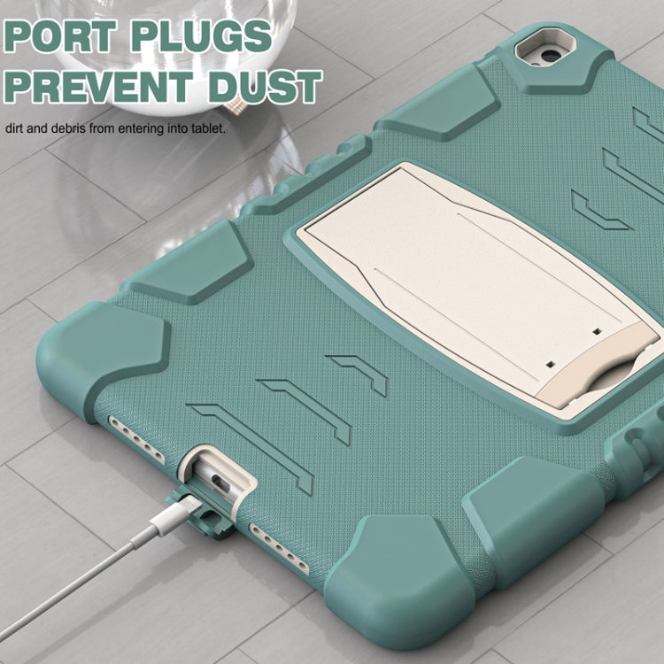 3-Layer Protection  Screen Frame + PC + Silicone Shockproof Combination Case with Holder For iPad Pro 10.5 (2019) / (2017)(Emerald Green) - iPad Pro 10.5 inch Cases by buy2fix | Online Shopping UK | buy2fix