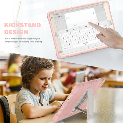 3-Layer Protection  Screen Frame + PC + Silicone Shockproof Combination Case with Holder For iPad Pro 10.5 (2019) / (2017)(Cherry Blossoms Pink) - iPad Pro 10.5 inch Cases by buy2fix | Online Shopping UK | buy2fix