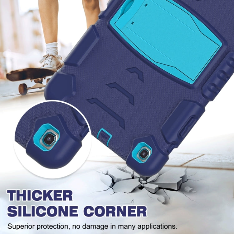 For Samsung Galaxy Tab A 10.1 (2019) T510 3-Layer Protection  Screen Frame + PC + Silicone Shockproof Combination Case with Holder(NavyBlue+Blue) - Tab A 10.1 (2019) T510 / T515 by buy2fix | Online Shopping UK | buy2fix