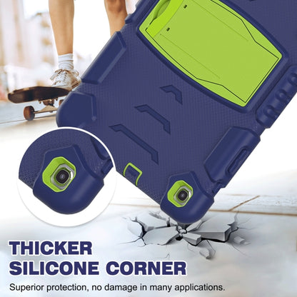 For Samsung Galaxy Tab A 10.1 (2019) T510 3-Layer Protection  Screen Frame + PC + Silicone Shockproof Combination Case with Holder(NavyBlue+Lime) - Tab A 10.1 (2019) T510 / T515 by buy2fix | Online Shopping UK | buy2fix