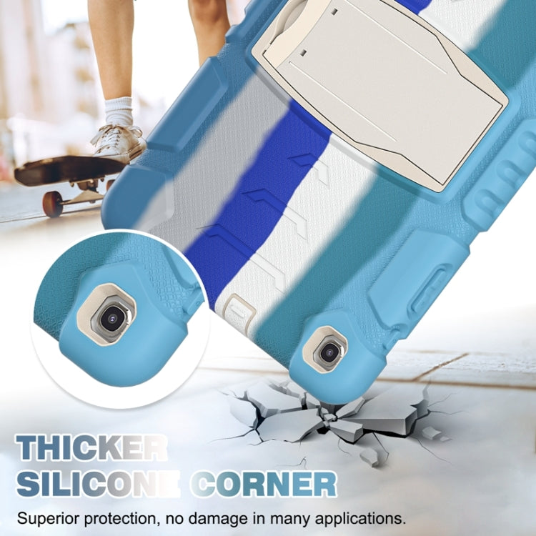 For Samsung Galaxy Tab A 10.1 (2019) T510 3-Layer Protection  Screen Frame + PC + Silicone Shockproof Combination Case with Holder(Colorful Blue) - Tab A 10.1 (2019) T510 / T515 by buy2fix | Online Shopping UK | buy2fix