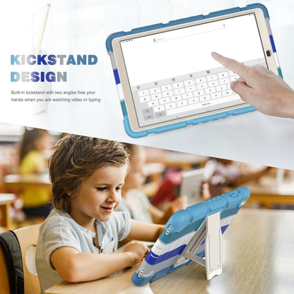 For Samsung Galaxy Tab A 10.1 (2019) T510 3-Layer Protection  Screen Frame + PC + Silicone Shockproof Combination Case with Holder(Colorful Blue) - Tab A 10.1 (2019) T510 / T515 by buy2fix | Online Shopping UK | buy2fix