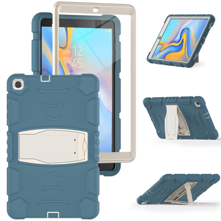 For Samsung Galaxy Tab A 10.1 (2019) T510 3-Layer Protection  Screen Frame + PC + Silicone Shockproof Combination Case with Holder(Cornflower Blue) - Tab A 10.1 (2019) T510 / T515 by buy2fix | Online Shopping UK | buy2fix