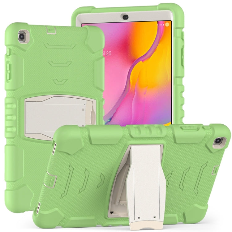 For Samsung Galaxy Tab A 10.1 (2019) T510 3-Layer Protection  Screen Frame + PC + Silicone Shockproof Combination Case with Holder(Matcha Green) - Tab A 10.1 (2019) T510 / T515 by buy2fix | Online Shopping UK | buy2fix