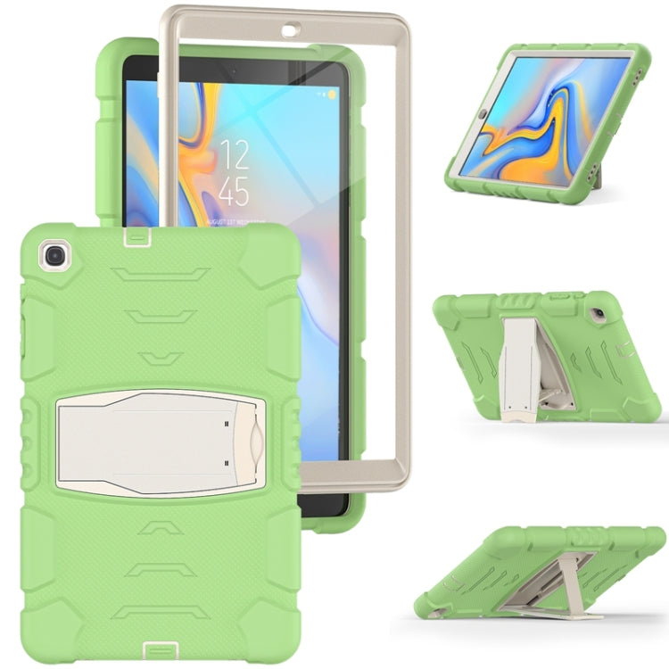 For Samsung Galaxy Tab A 10.1 (2019) T510 3-Layer Protection  Screen Frame + PC + Silicone Shockproof Combination Case with Holder(Matcha Green) - Tab A 10.1 (2019) T510 / T515 by buy2fix | Online Shopping UK | buy2fix
