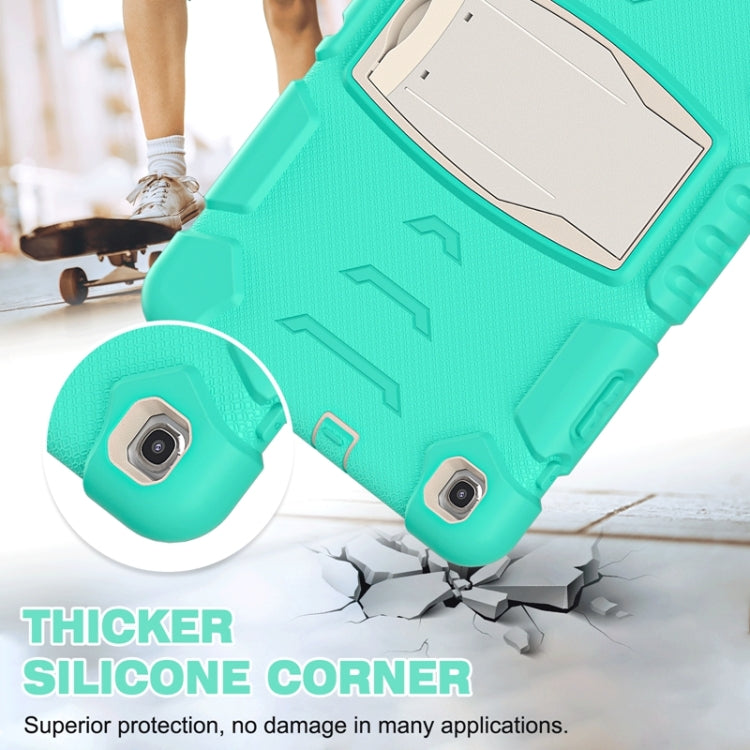 For Samsung Galaxy Tab A 10.1 (2019) T510 3-Layer Protection  Screen Frame + PC + Silicone Shockproof Combination Case with Holder(Mint Green) - Tab A 10.1 (2019) T510 / T515 by buy2fix | Online Shopping UK | buy2fix