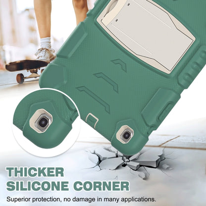For Samsung Galaxy Tab A 10.1 (2019) T510 3-Layer Protection  Screen Frame + PC + Silicone Shockproof Combination Case with Holder(Emerald Green) - Tab A 10.1 (2019) T510 / T515 by buy2fix | Online Shopping UK | buy2fix