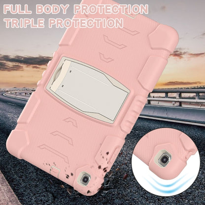For Samsung Galaxy Tab A 10.1 (2019) T510 3-Layer Protection  Screen Frame + PC + Silicone Shockproof Combination Case with Holder(Cherry Blossoms Pink) - Tab A 10.1 (2019) T510 / T515 by buy2fix | Online Shopping UK | buy2fix